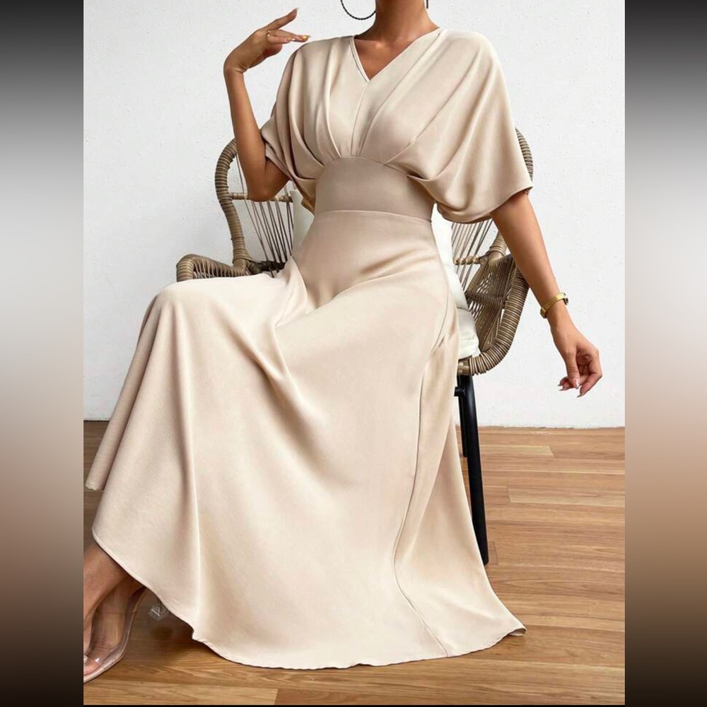 Boho batwing sleeve A line dress